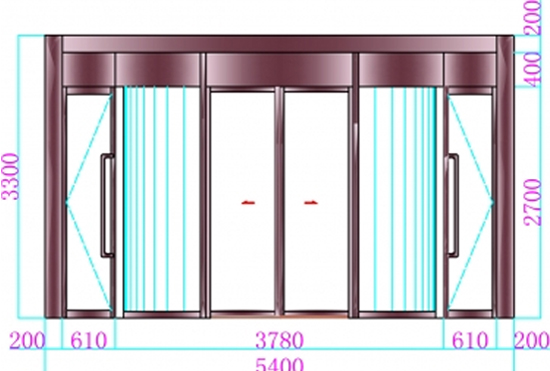 简两翼旋转门（不含展箱）